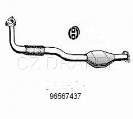 koleno výfuku s katalyzátorem (BOSAL) MATIZ M150