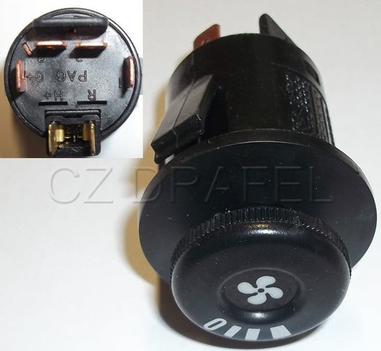 spínač ventilátoru bez vyhř. RACER 1993 originál GM ! (AKCE do vyprodání zásob)